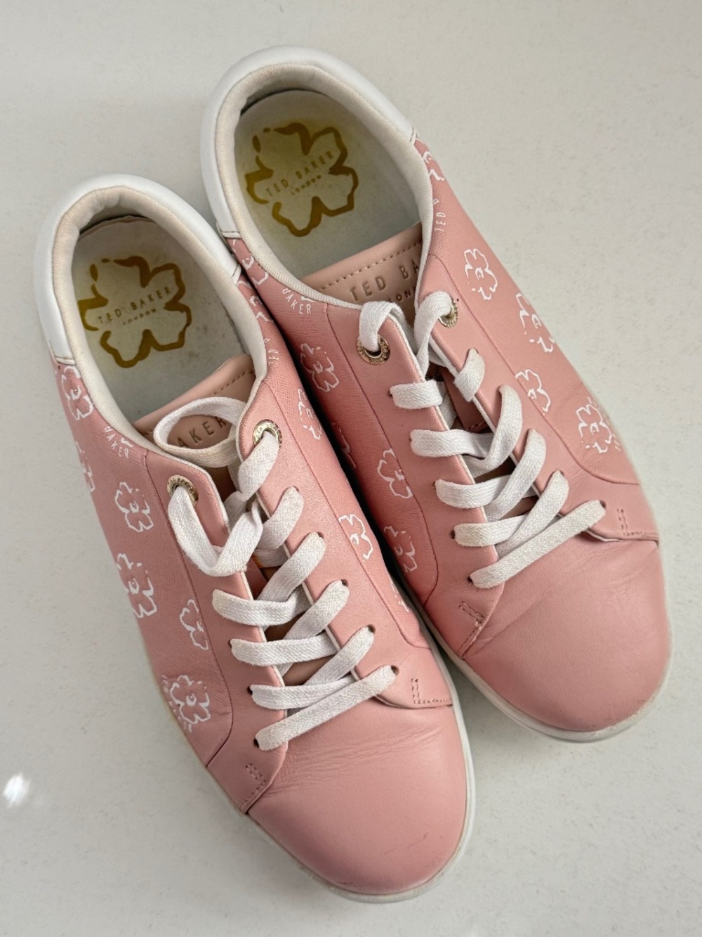 Ted Baker London‎ Taliy Sneakers in Dusky-Pink Floral Trainers Size 8